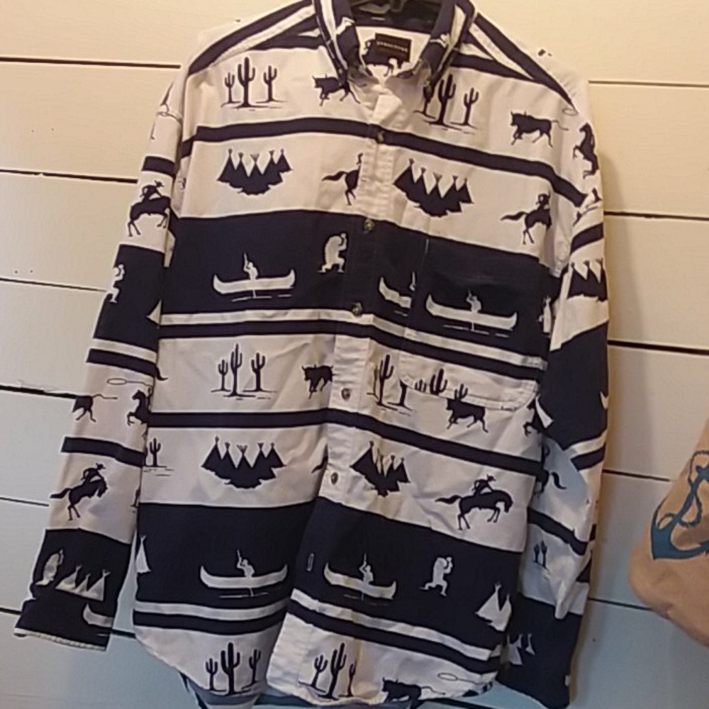 Mens Structure L shirt - Picture 2 of 3